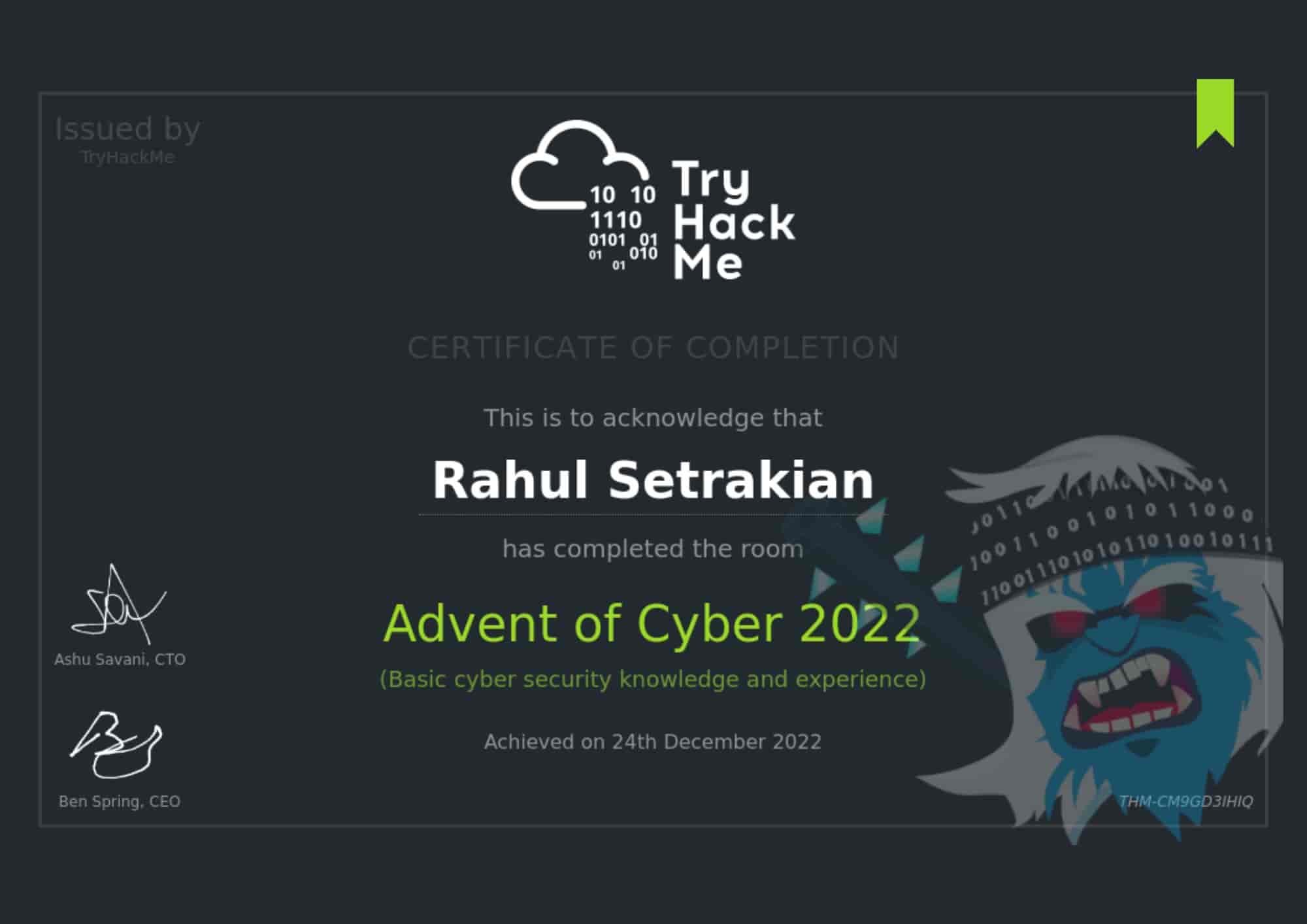 Advent of Cyber 2022 - TryHackMe