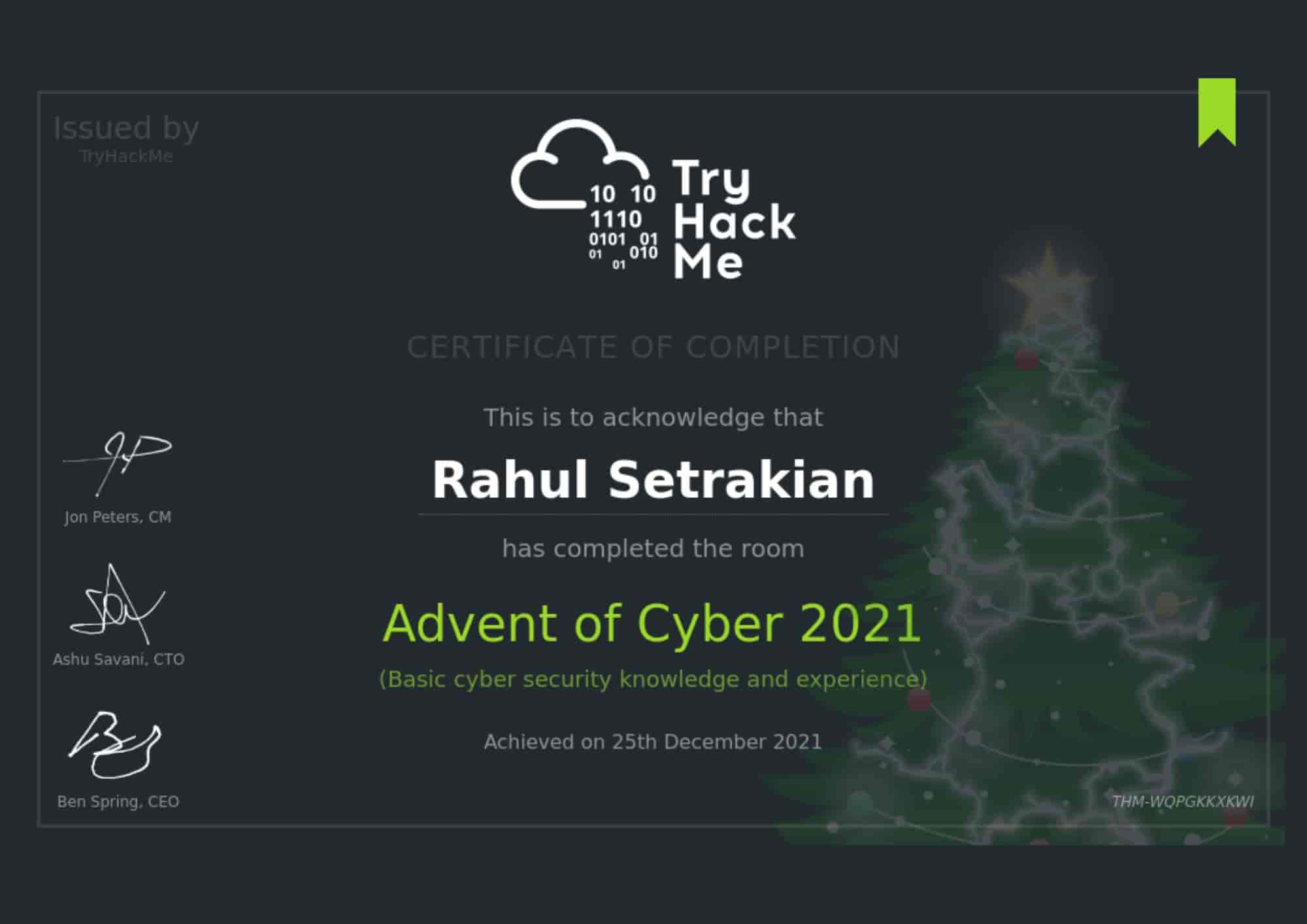 Advent of Cyber 2021 - TryHackMe